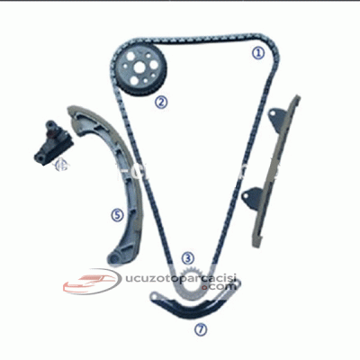 Daihatsu Sirion 1.3 Triger Zincir Seti 7 Parça