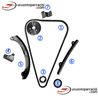 Daihatsu Terios 1.5 2006-2011 Triger Zincir Seti 8 Parça