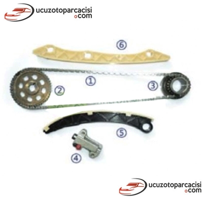 Honda Accord 2.0 R20 2008-2013 Triger Zincir Seti 6 Parça