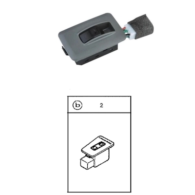 Kia Sephia 1993-1998 Arka Sağ Tekli Cam Düğmesi Orijinal