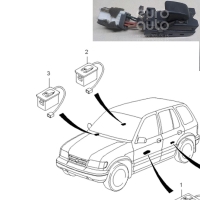 Kia Sportage 1994-2004 Arka Tekli Cam Düğmesi Orjinal