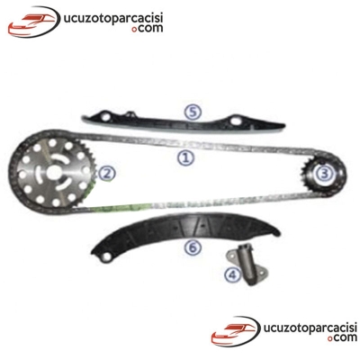 Nissan Navara 2.3 2015-2018 Triger Zincir Seti 6 Parça