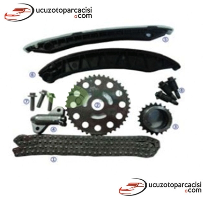 Nissan Qashqai 2.0 Dizel 2007-2012 Triger Zincir Seti 6 Parça
