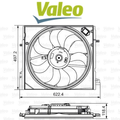 Nissan Qashqai 2013-2018 Radyatör Fan Motoru Komple VALEO 698582