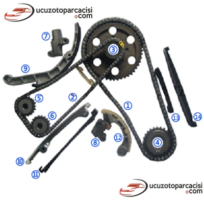 Nissan Skystar 2003-2006 Triger Zincir Seti 15 Parça