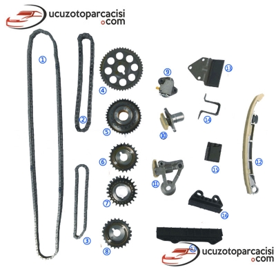 Suzuki Vitara 2.5 1998-2005 Triger Zincir Seti 17 Parça