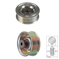 Toyota Auris V Kayış Gergi Rulmanı Kanallı 1.4 2007-2012