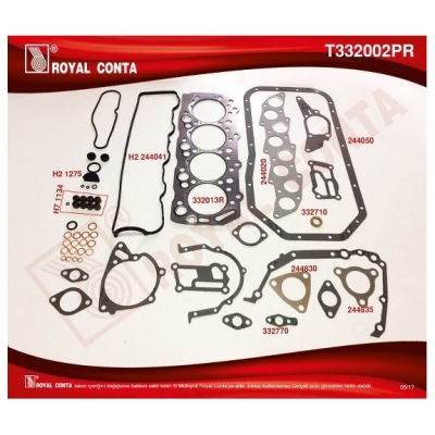 Hyundai H100 97-12 Starex 01-> Mitsubishi L300 97-08 Motor Takım Conta Keçeli Set